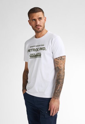 Petrol Industries Print T-shirt - bright white