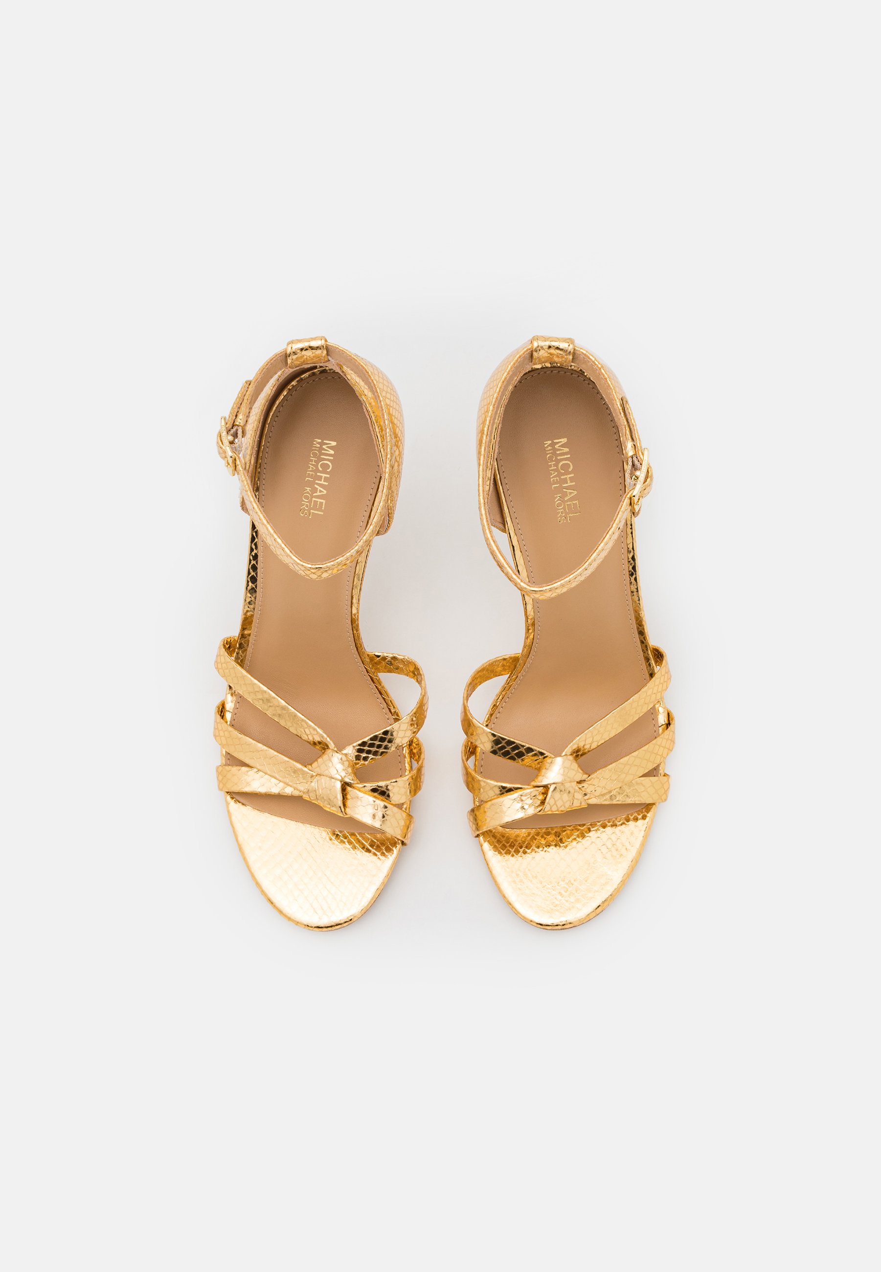 MICHAEL Michael Kors BRINKLEY ANKLE STRAP - Sandalen - gold/goudkleurig -  Zalando.be