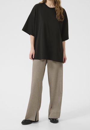 Kaffe, T-shirt basique - mottled black