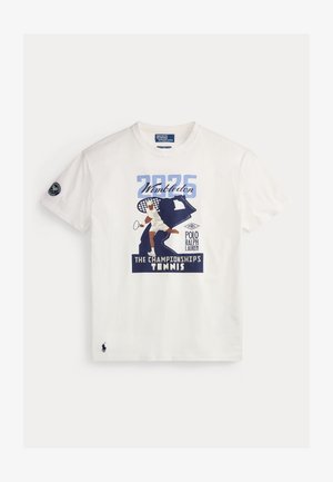 Polo Ralph Lauren, WIMBLEDON CLASSIC FIT GRAPHIC T-SHIRT - T-shirt imprimé - white