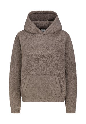 MIT STICKEREI - Hoodie - brown