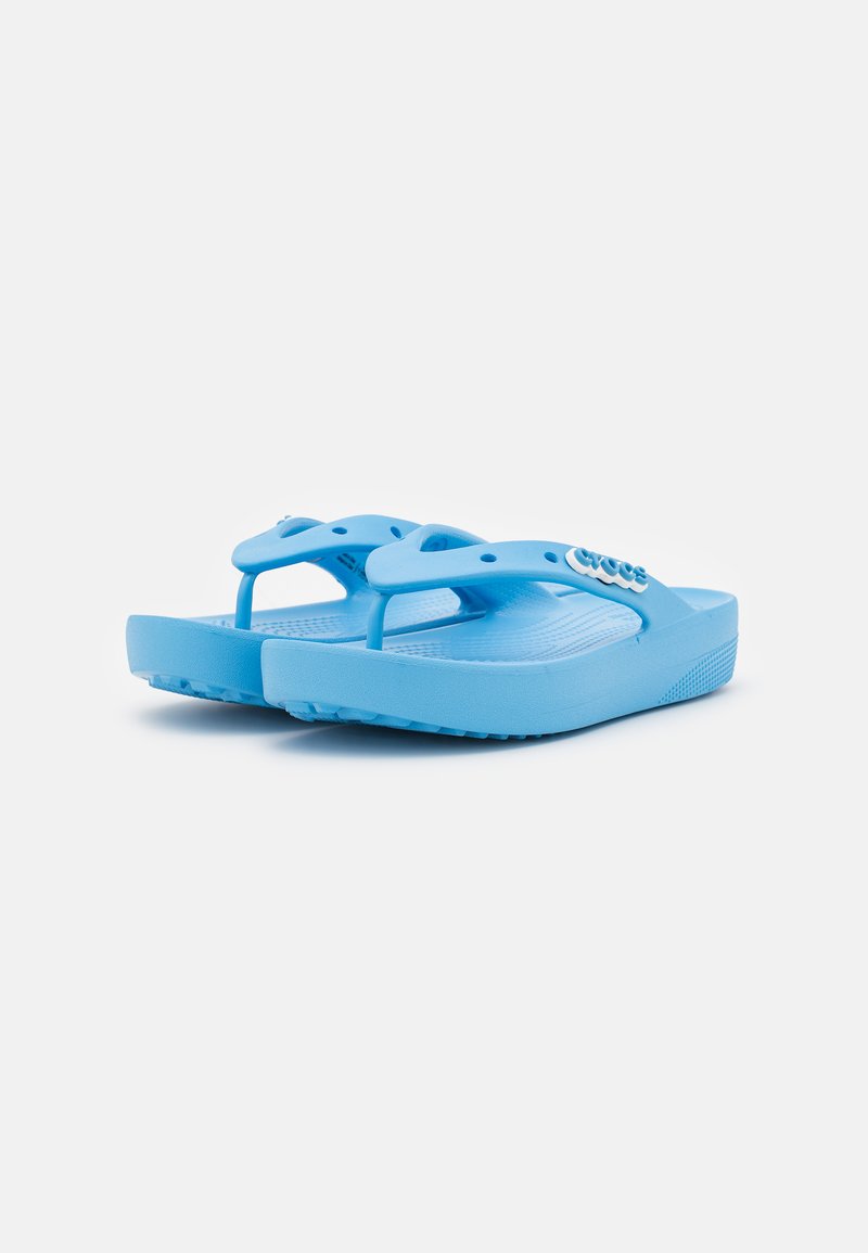 Crocs CLASSIC PLATFORM FLIP - de dedo - oxygen/azul - Zalando.es