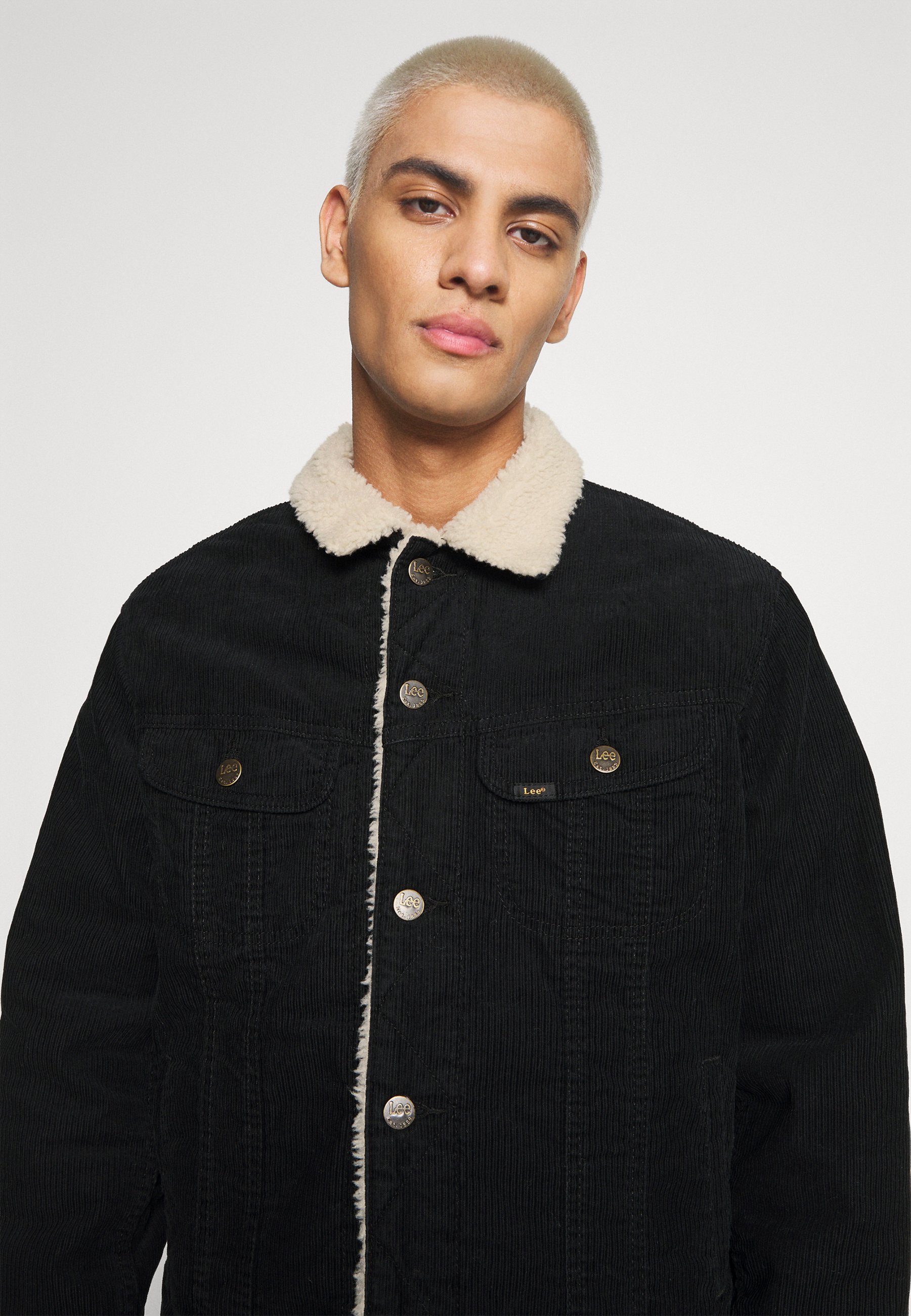 lee sherpa jacket black