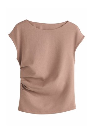 Next, REGULAR FIT - DRAPE - Basic póló - stone