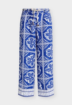 TOM TAILOR, WIDE LEG - Wide leg - blue flower