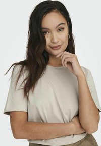 ONLY EINFARBIGES - Camiseta básica - silver lining