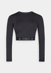 CROPPED LONG SLEEVE TOP - Μπλούζα με μακριά μανίκια - black