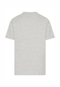 Gray short-sleeve t-shirt made of soft fabric, featuring a classic crew neck and a plain back without graphics or embellishments.