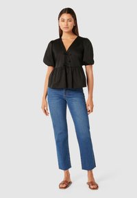 Forever New ARABELLE TIE FRONT - Pluus - black