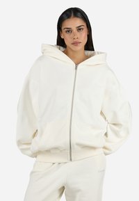 Pegador - CLARITA OVERSIZED JACKET - Zip-up sweatshirt - washed unbleached white gum Thumbnail Image 1