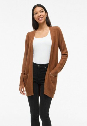 VILA, CARDIGAN VIRIL BASIC KNITTED - Gilet - argan oil