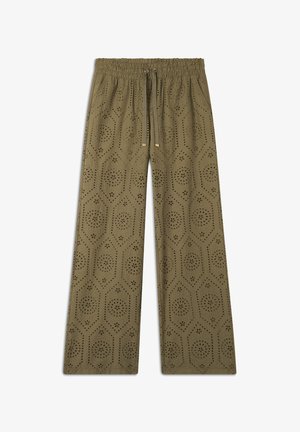 RICAMATO SANGALLO - Pantalones - aloe