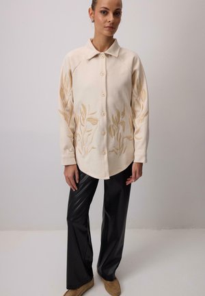 EMBROIDERED - Bluza s gumbima - taş