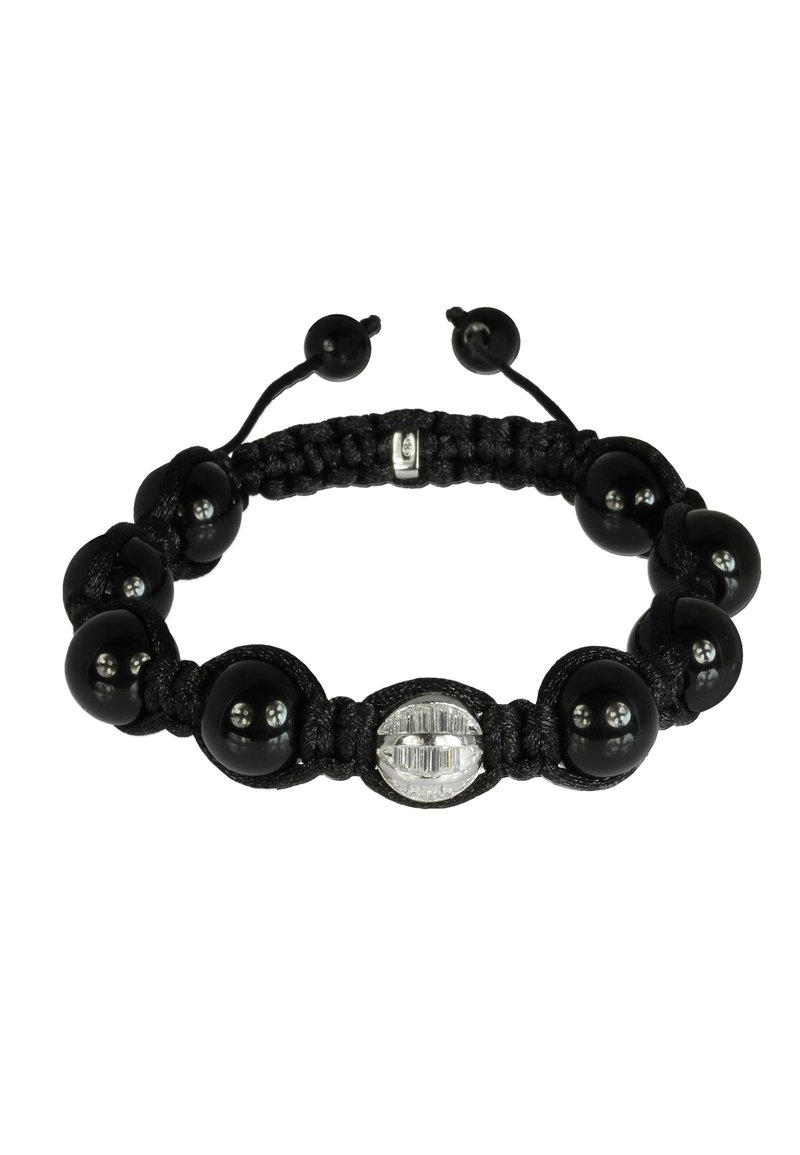SilberDream SHAMBALLA KUGEL - Bracelet - schwarz weiß