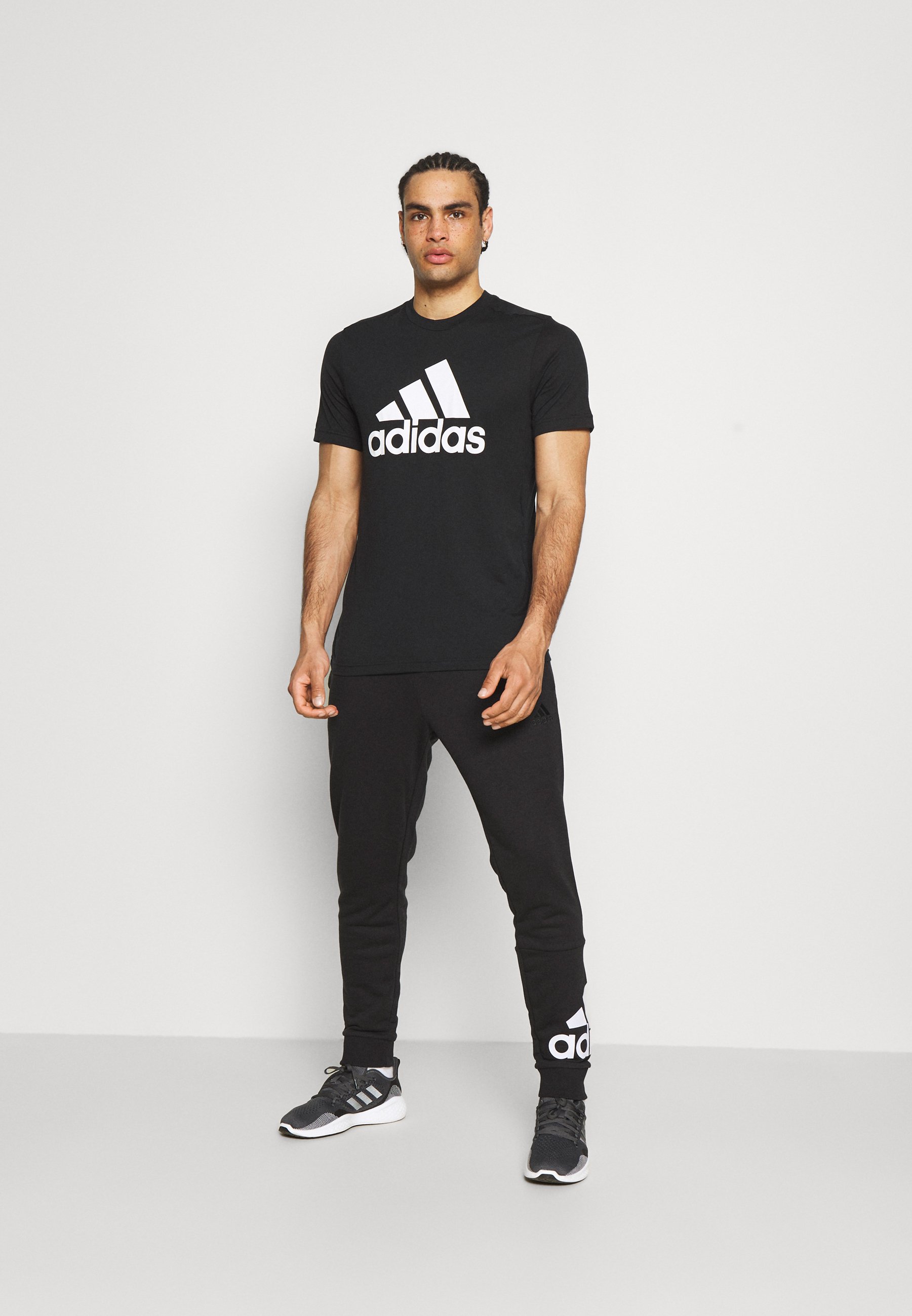 adidas Performance Pantaloni sportivi - black/white/nero - Zalando.it
