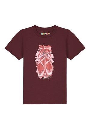 BALLETTSCHUHE - T-shirt imprimé - burgundy