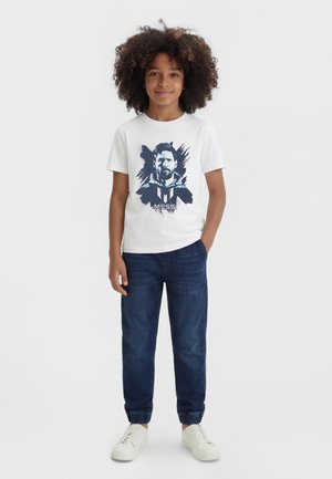 MESSI Μπλουζάκι με στάμπα - bright white