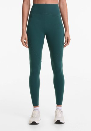 OYSHO BASIC COMPRESSIVE ANKLE-LENGTH - Leggings - dark green