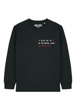 BRUTAL EMBROIDERY HEAVYWEIGHT TEE - T-shirt à manches longues - black