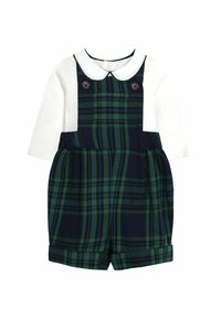 JoJo Maman Bébé TARTAN SET REGULAR FIT - Salopette - navy