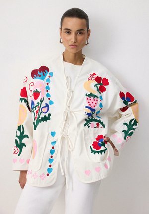 EMBROIDERED - Lühike jakk - ecru