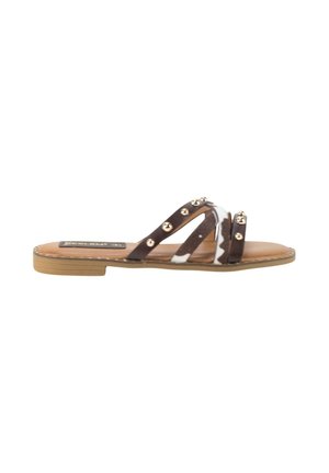 KESLEM, SANDALIAS KESLEM, MUJER - Sandalias planas - marrón