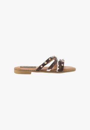 KESLEM, SANDALIAS KESLEM, MUJER - Sandalias planas - marrón