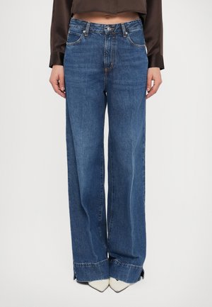 THE SLICE FLARE - Trapézfarmer - dark-blue denim