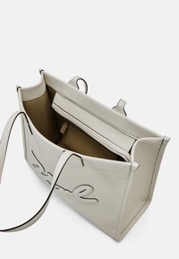 KARL LAGERFELD SKUARE TOTE GRAINY - Pirkinių krepšys - off white