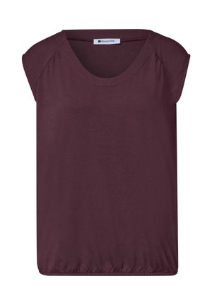 Street One, DROPPED SHOULDER SHIRT MIT ELASTIKSAUM - Basic T-shirt - rustic rouge