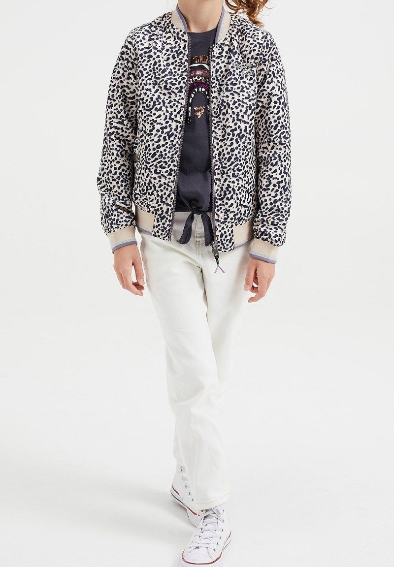 WE Fashion REVERSIBLE - Bomber bunda - purple/black