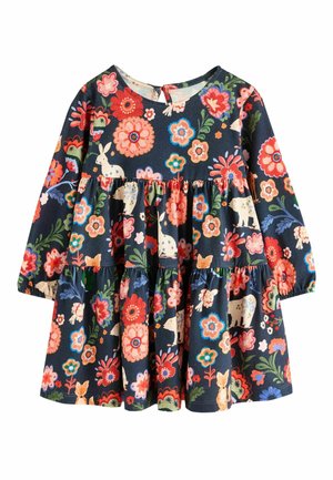 REGULAR FIT - LONG SLEEVE TIERED - Vardagsklänning - navy
