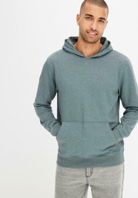 bonprix Felpa con cappuccio - green