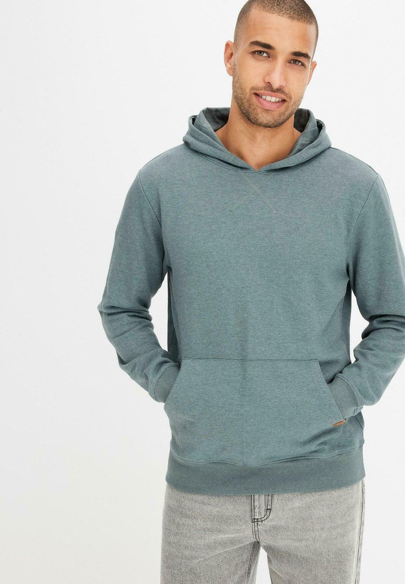 bonprix Felpa con cappuccio - green