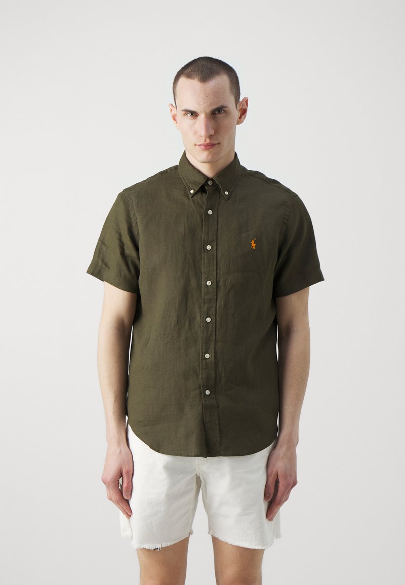 Armadillo Ralph Polo Ralph Lauren SHORT SLEEVE SPORT - Camisa - armadillo/verde oliva ...