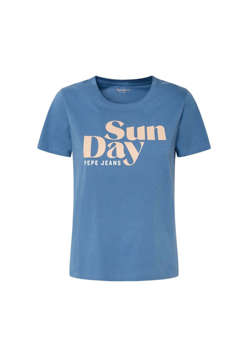 Pepe Jeans T-shirt print blauw