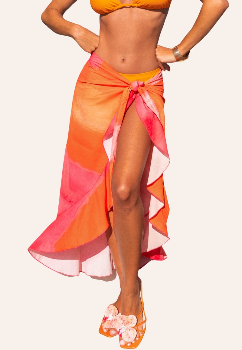 Cupshe VIBRANT TIE-DYE  - Accessorio da spiaggia - orange pink