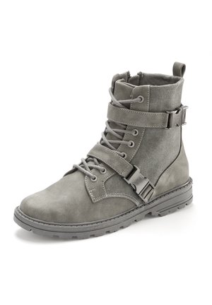 Lace-up ankle boots - grau
