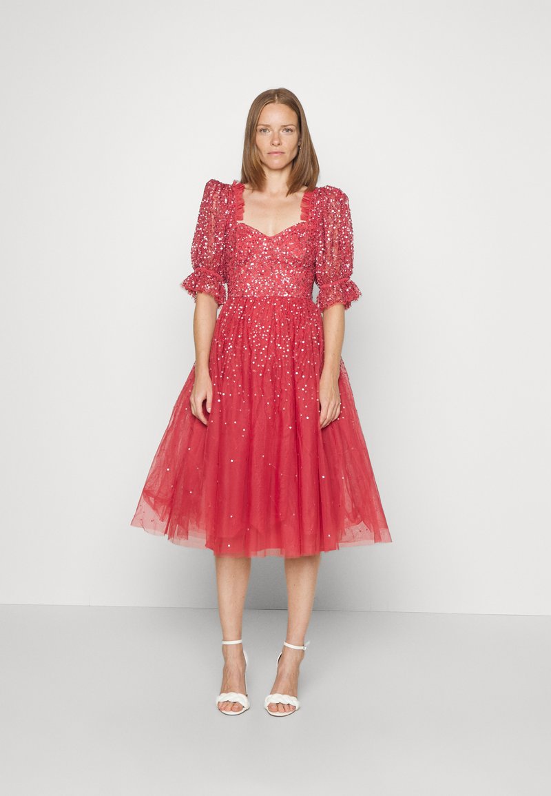 Maya Deluxe MAYA DELUXE EMBELLISHED PROM MIDI DRESS Cocktail dress