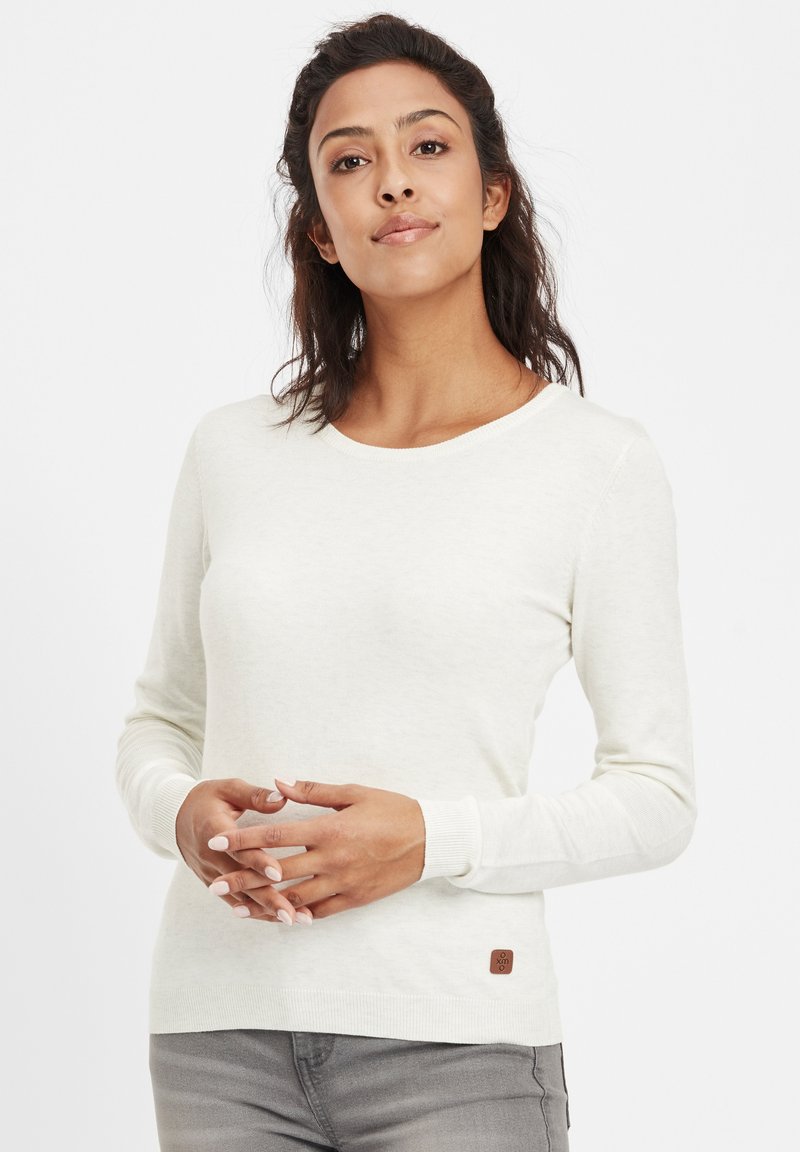 Oxmo - OXEDDA - Strickpullover - Trui - oyster gre, Vergroten