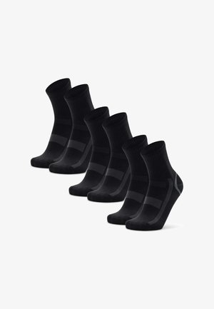 QUARTER 3-PACK - Calcetines de deporte - black grey