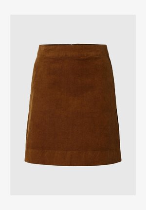 Selected, MINI SKIRT CORDUROY - Jupe trapèze - monks robe