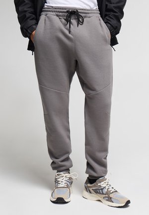 Terranova, PANTALONI TUTA CON ZIP E COULISSE - Pantaloni sportivi - grigio topo