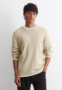 Marc O'Polo DENIM REGULAR MIT FEINER STRUKTUR - Strickpullover - pure cashmere