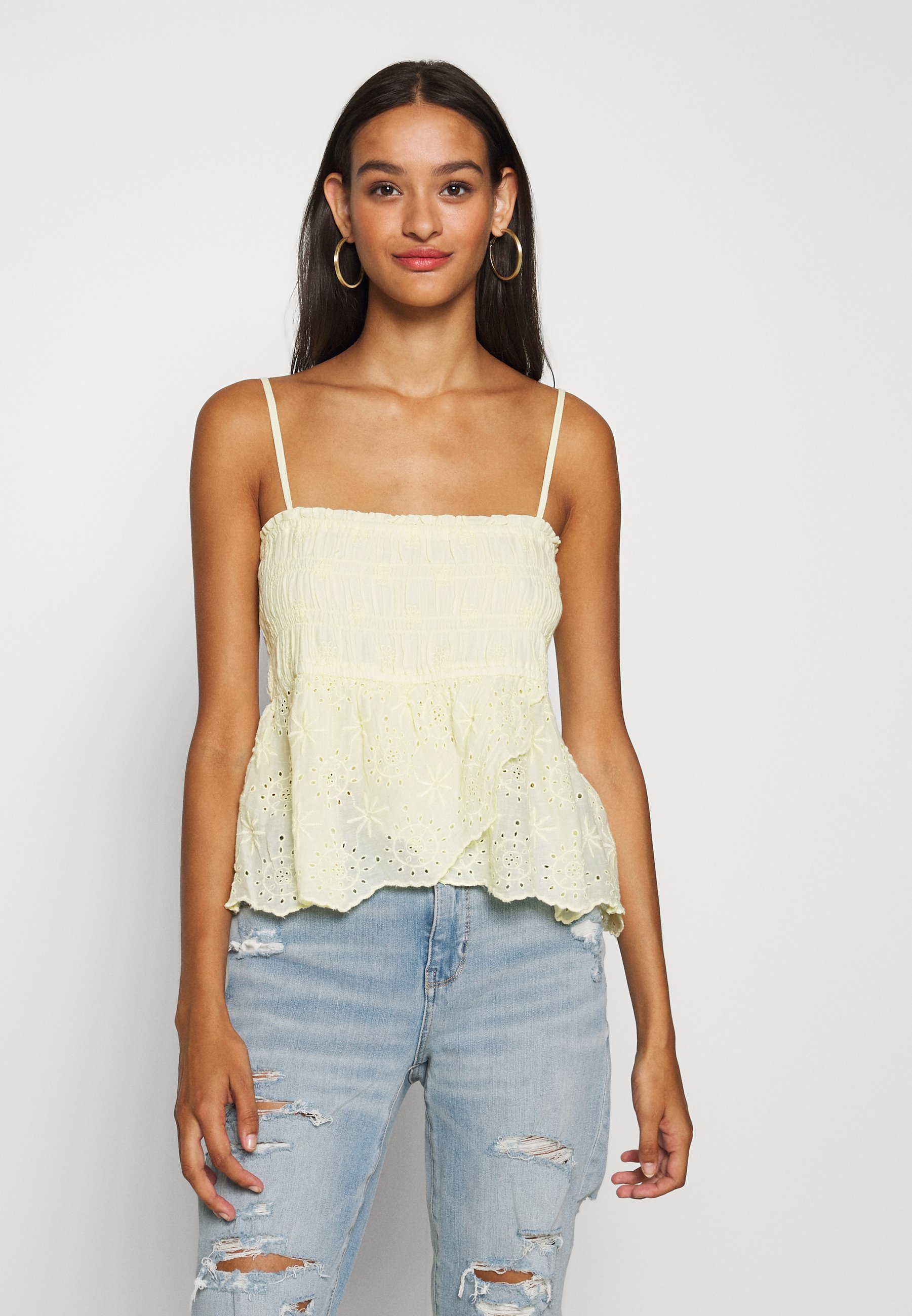 yellow tube top american eagle