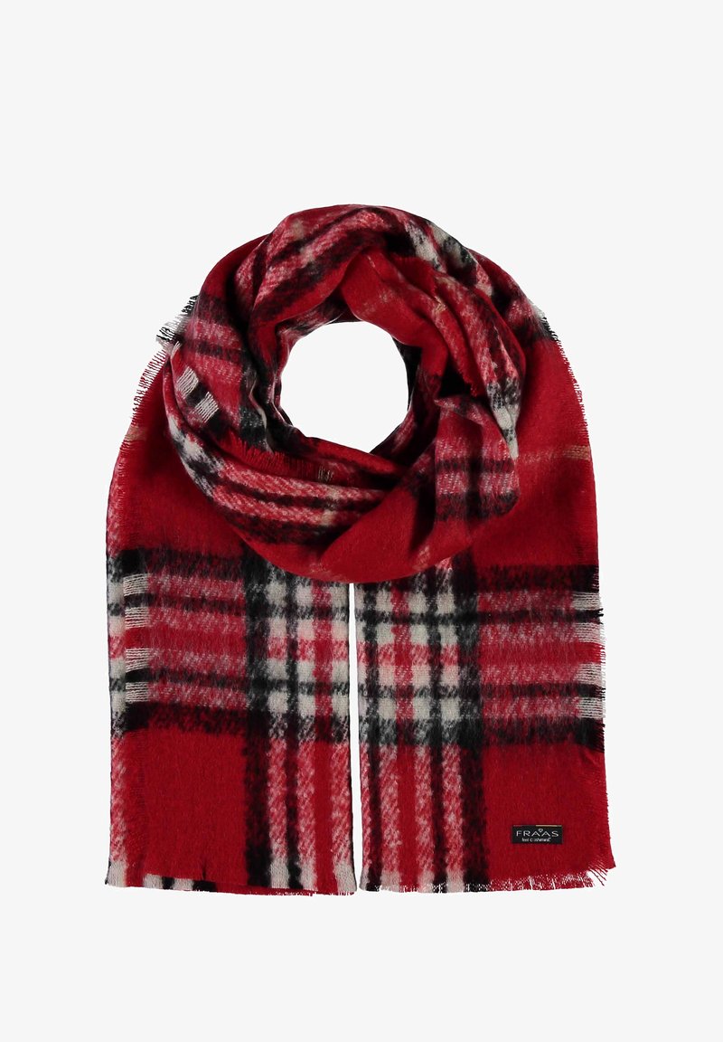 FRAAS - PLAID CASHMINK - MADE IN GERMANY - Sjal / Tørklæder - red, Forstør