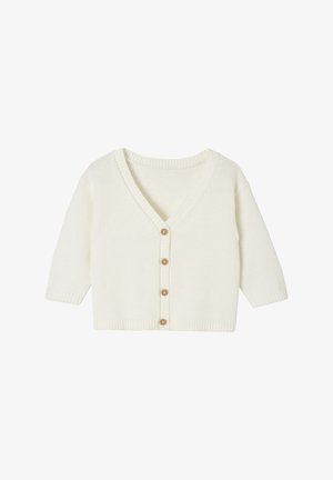 Vertbaudet, VERTBAUDET JUNGEN BABY CARDIGAN AUS FEINSTRICK - Strickjacke - weiß