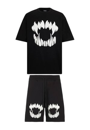 COMPLETO ESTIVO SET - Pantaloni sportivi - nero bianco