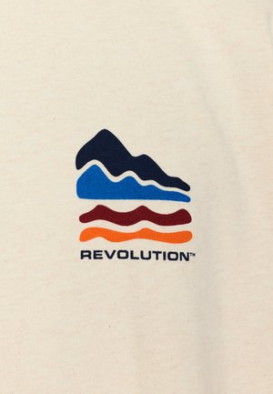 REVOLUTION, REVOLUTION PRINTED CREWNECK - Sudadera - offwhite-melange