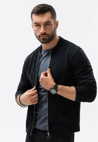 Ombre LONG SLEEVES - Felpa con zip - black